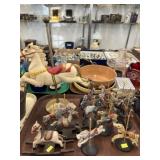 Carved Wood Carousel Horses