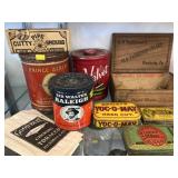 Tobacco Tins with Manheim, PA Cigar Box