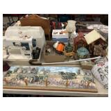Sewing Machine, Wall Rack, Birdhouses