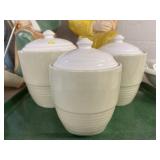 (3) Pfaltzgraff Covered Canisters