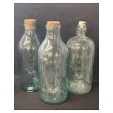 (3) Embossed Hiawatha Water Bottles