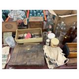 Bottles, Cigar Boxes