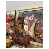 Wooden Ship Accent Light