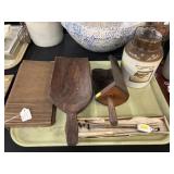 Fruit Canister, Feed Scoops, Stick Pins