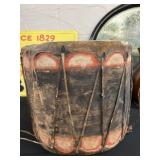 Unauthenticated Native American Rawhide Drum