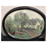 Paint Decorated Wooden Tray