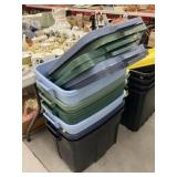 (6) Storage Totes with Lids