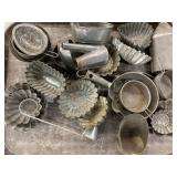 Vintage Miniature Tin Pastry Molds