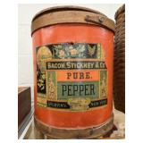 Cardboard and Wood Pepper Canister