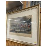 Framed Fox Hunt Lithograph