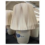 (2) Contemporary Stoneware Table Lights