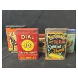 (5) Vintage Tobacco Tins