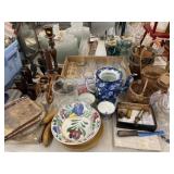 Candlesticks, Woven Baskets, Tumblers