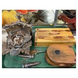 Cuckoo Clock, Pulley, Bureau Box