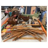 Clothes Hangers, Doll Cradles, Chalk