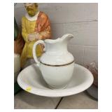 Ironstone Pitcher and Bowl