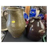 Stoneware Jug with Pitcher