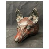 Cast Metal Fox Head