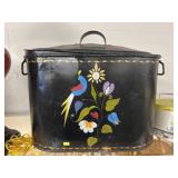 Paint Decorated Wash Boiler with Cake Server