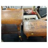 (3) Wooden Step Stools