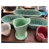 Art Pottery Planters with Pitcher