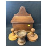 Slant Lid Storage Box with Butter Prints