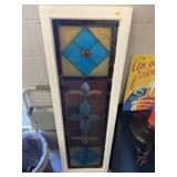 Slag Glass Window Panel