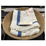 Turned Wood Bowl and Crib Quilt