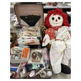 Sewing Supplies, Raggedy Ann Doll