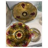 (3) Pieces of Goofus Glass