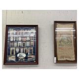 Framed Manheim Feed Bag with Lititz, PA Poster