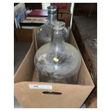 (2) Recovered Glass Water Bottles