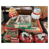 Vintage Christmas Ornaments and Candy Containers