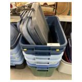 (6) Storage Totes with Lids