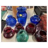 Colored Glass Vases