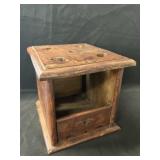 Primitive Wooden Foot Stove