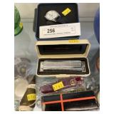 Mickey Mouse Watch, Harmonica, Pocketknife