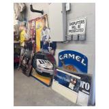 Vinyl Tobacco Signs with Cardboard Stand-Ups