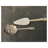 Sterling Silver Spoon with Cake Server