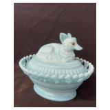 Westmoreland Fox Form Covered Canister