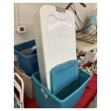 (7) Plastic Storage Totes with 6 Lids