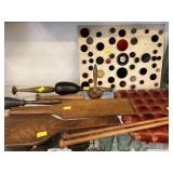 Vintage Buttons, Sock Darners, Wooden Wares
