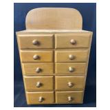 10 Drawer Wooden Storage Cabinet