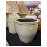 Stoneware Crock with Jug