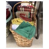 Woven Basket, Table Linens