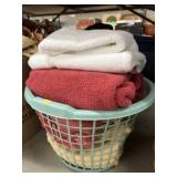 Laundry Basket with Towels