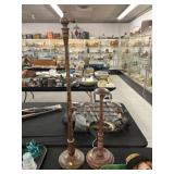 (2) Wood Hat Stands