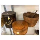 (2) Canisters with Fruit Basket