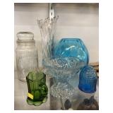 Planters Peanut Glass Canister with Art Glass