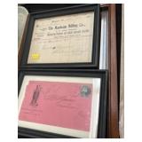 Framed Manheim, PA Advertisements with Bill Head